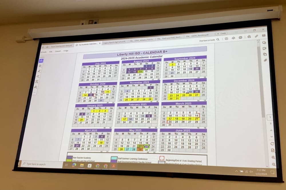 Liberty Hill ISD adopts 2024-25 academic calendar