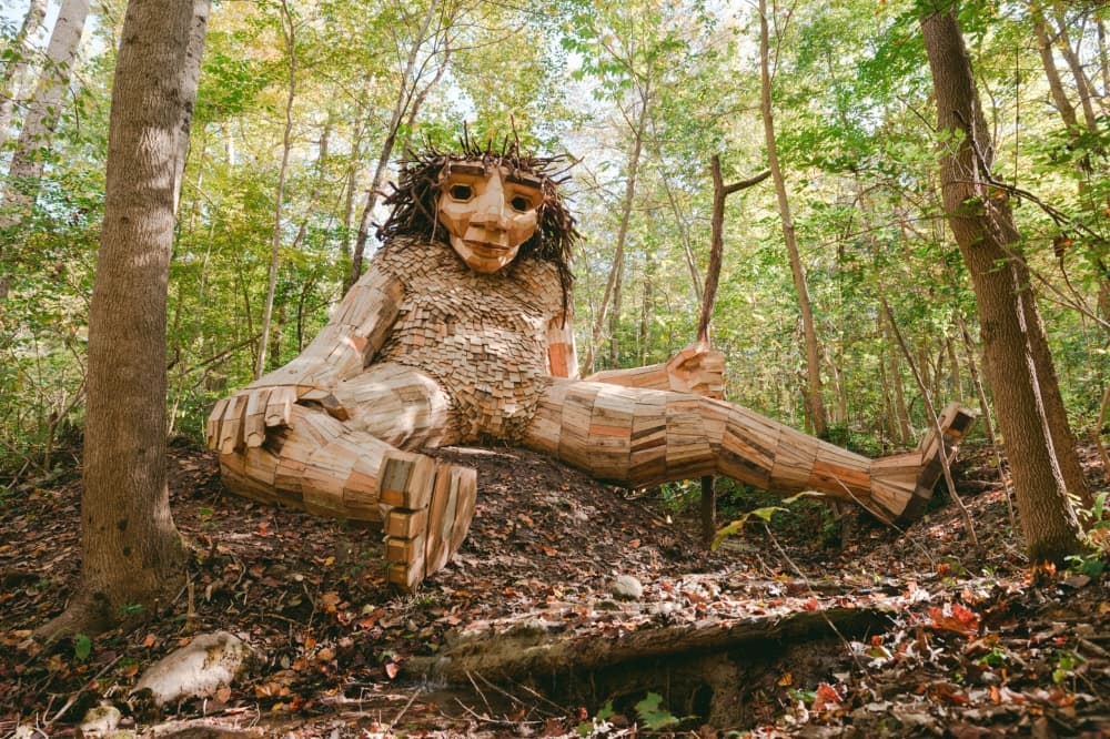 Giant troll takes root in Pease Park