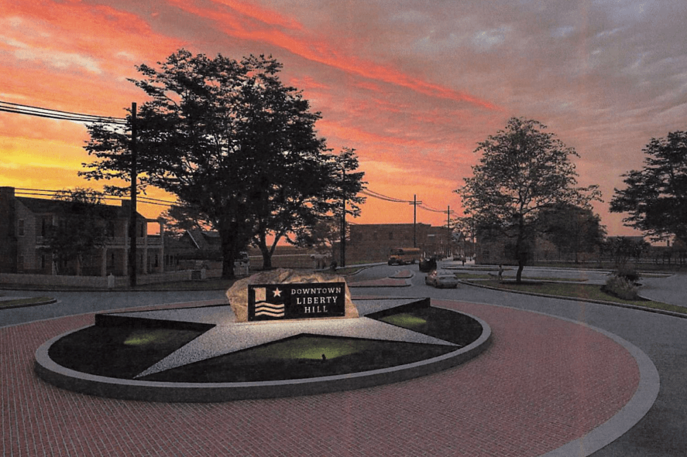 Liberty Hill council selects design for center of downtown roundabout