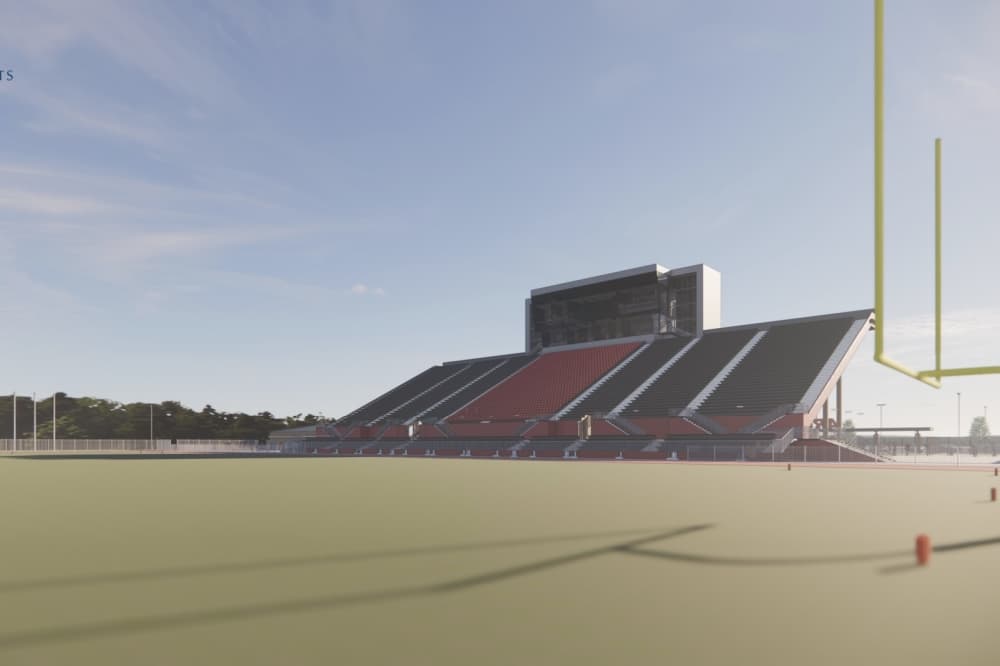 Rendering of stadium field 