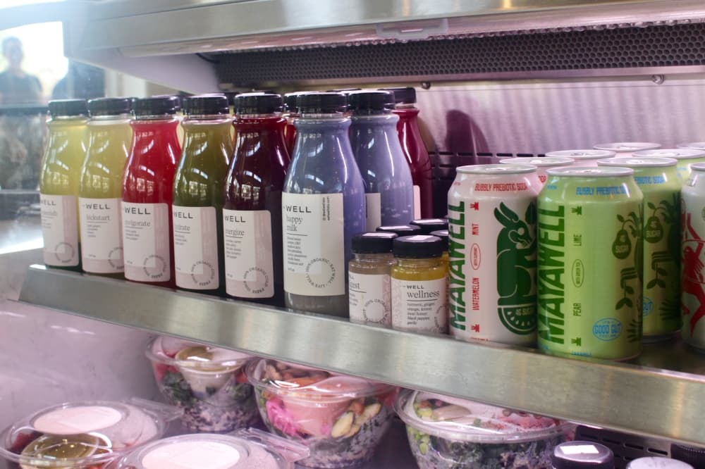 The Well offers housemade grab-and-go drinks and snacks. (Kameryn Griesser/Community Impact)
