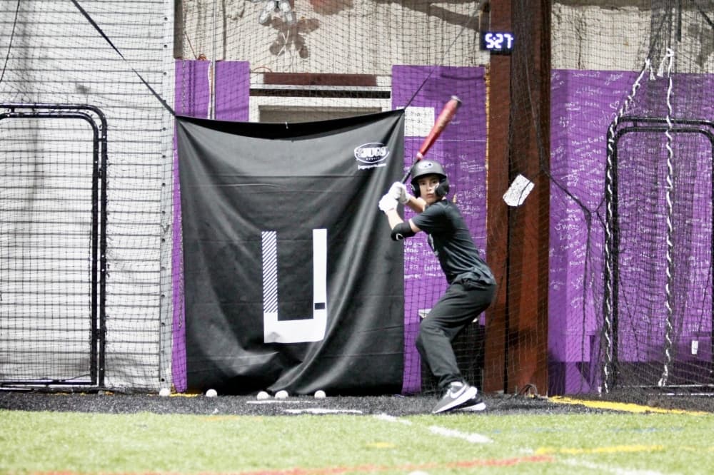 Student with a bat