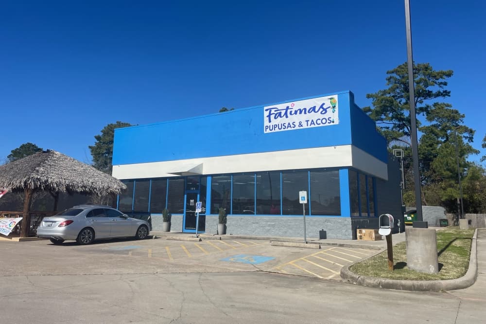 The photo shows the exterior of Fatima's Pupusas & Snacks