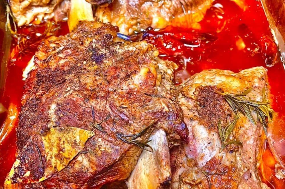 braised short ribs in red eye sauce
