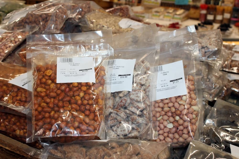 Bags of nuts.