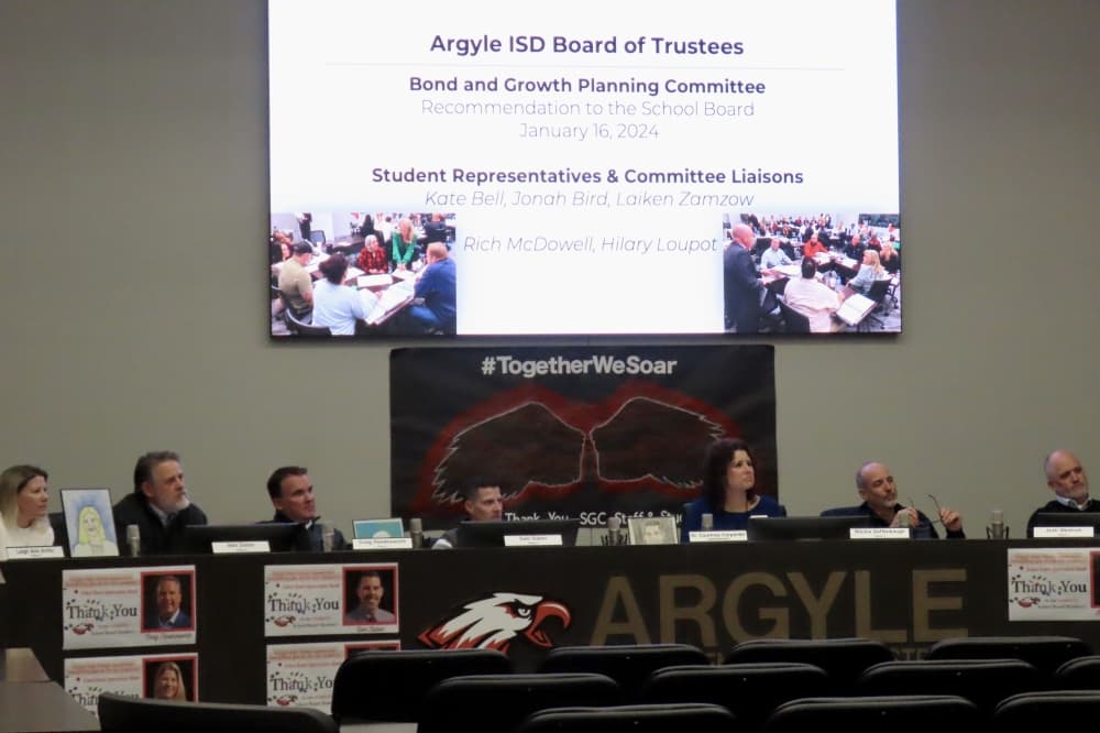 Argyle ISD board hears proposal for 2024 bond