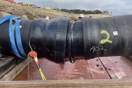 Picture of the 36-inch water pipeline