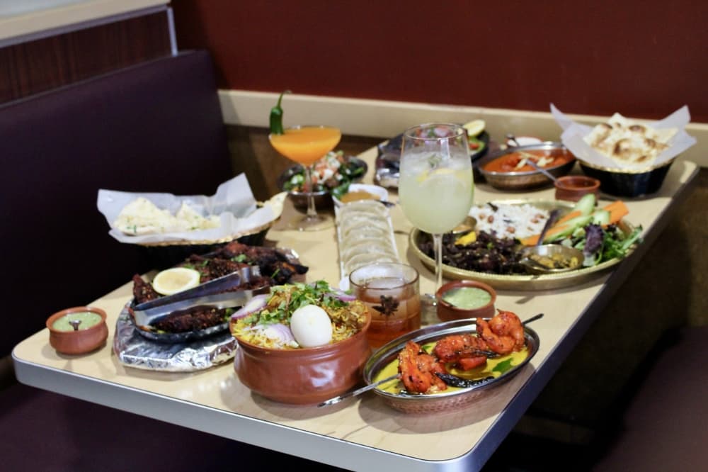 food on table