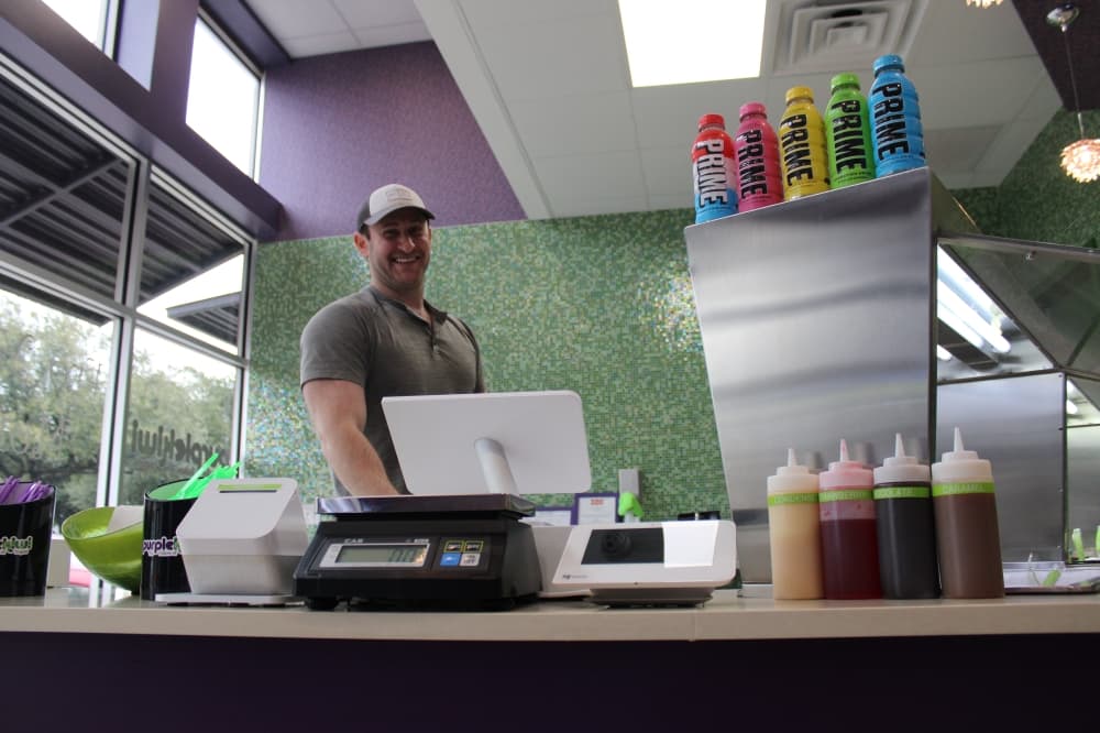 Purple Kiwi owner Zach Greenberg