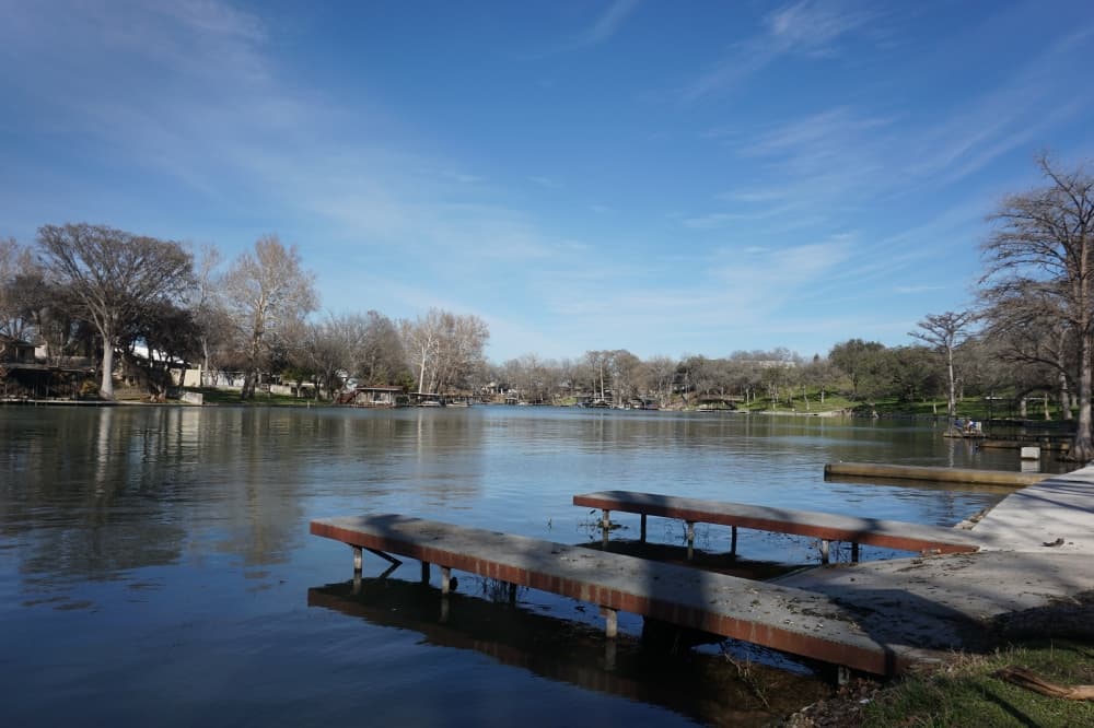 water levels returned below the docks