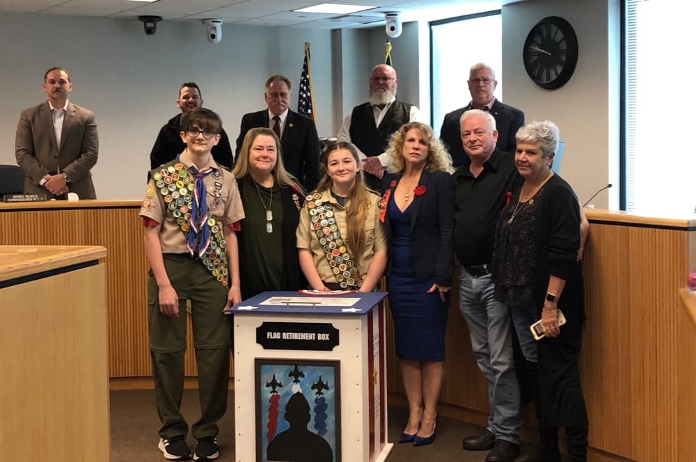 Flag retirement boxes honor Montgomery County fallen veterans