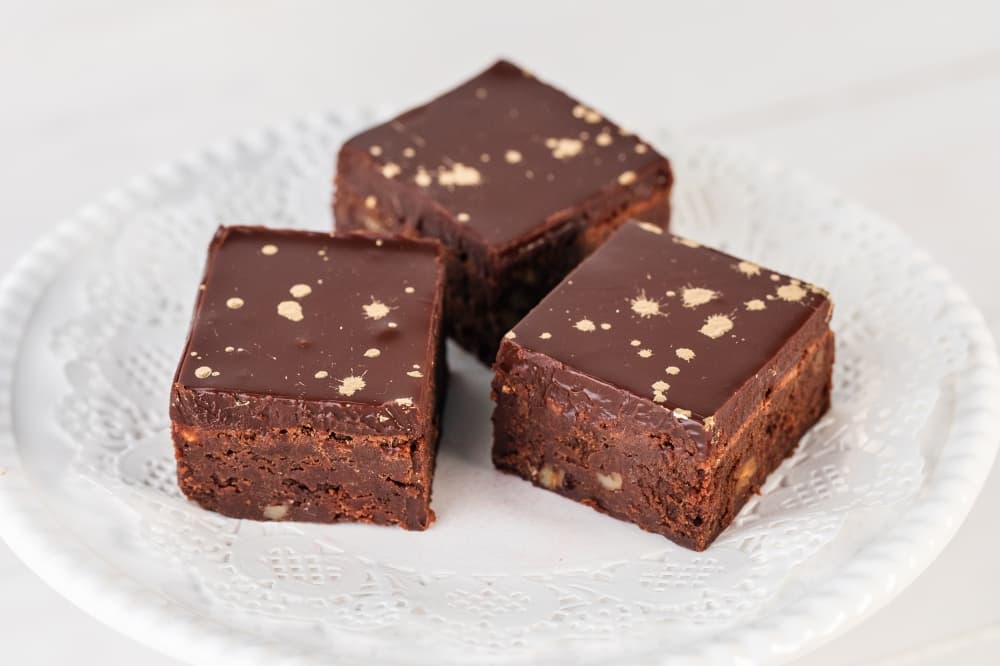 Brownies on a plate