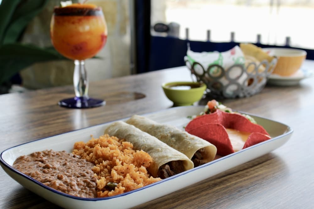 tacos with rice and beans 
