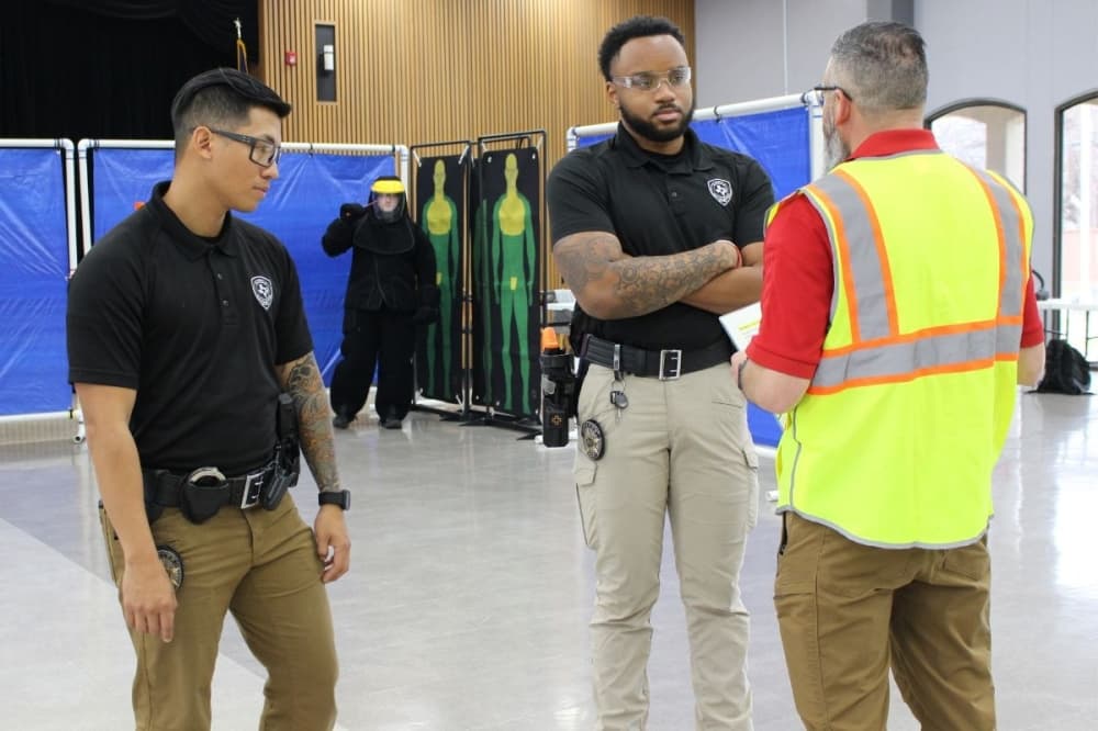 League City PD officers get trained on Axon Taser 10 equipment in February 2024