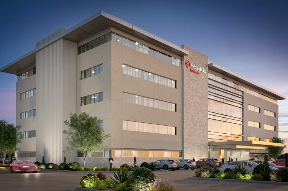 Rendering of Medical City McKinney's medical office building. 