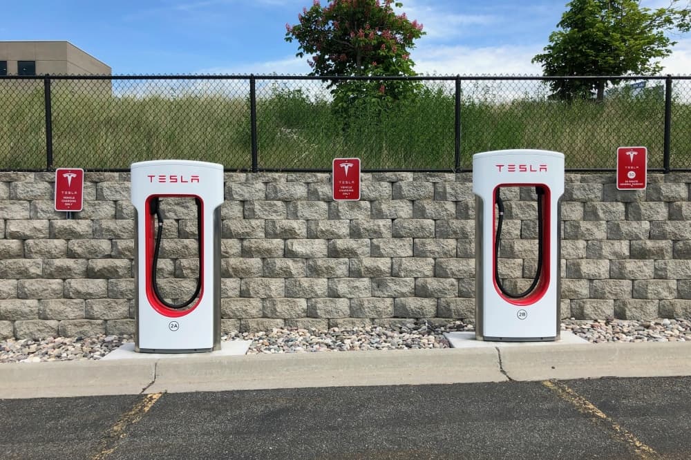 Tesla charging stations now open in Valley Ranch Town Center