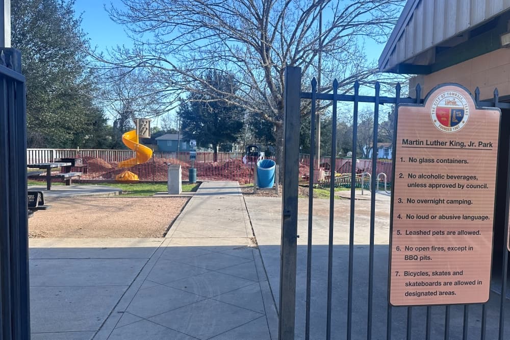 Playground at Tomball’s Martin Luther King Jr. Park under construction