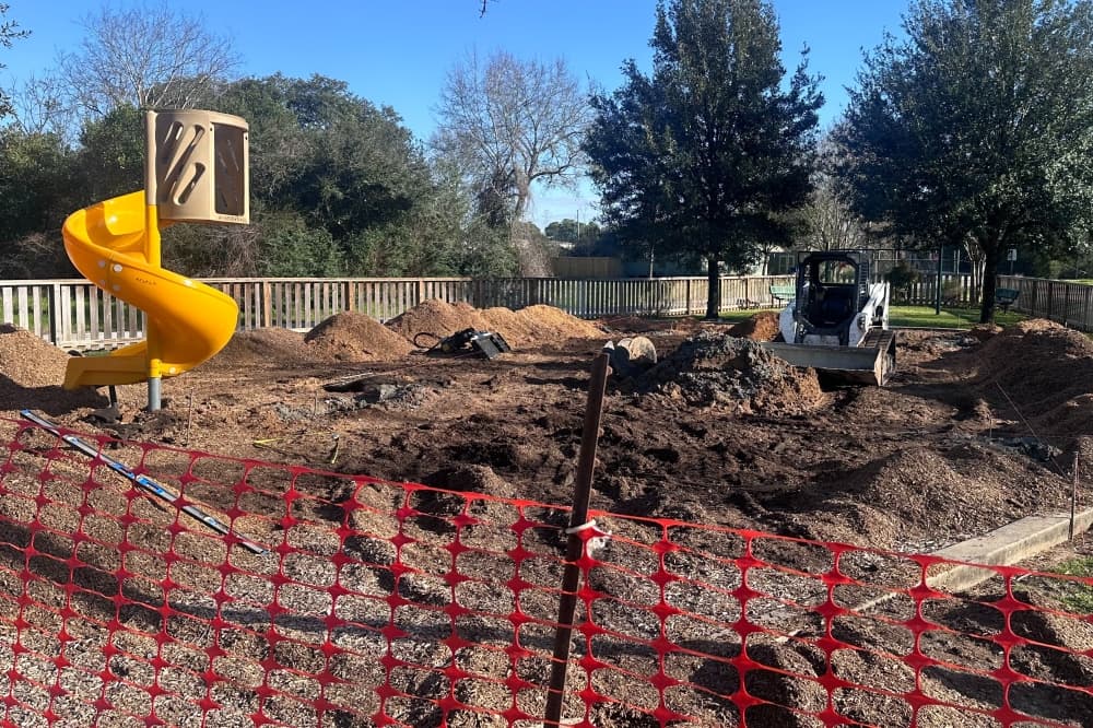 Playground under construction