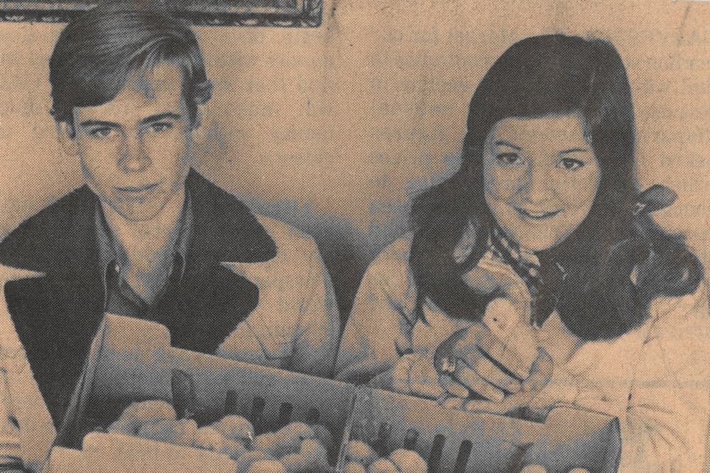 Kids with baby chicks 