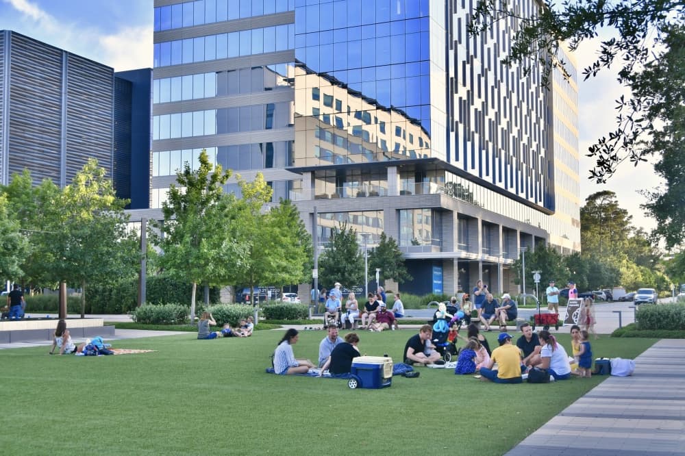 City Place lawn