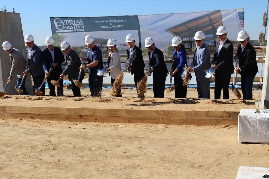 Cypress Christian School breaks ground on new Bridgeland campus