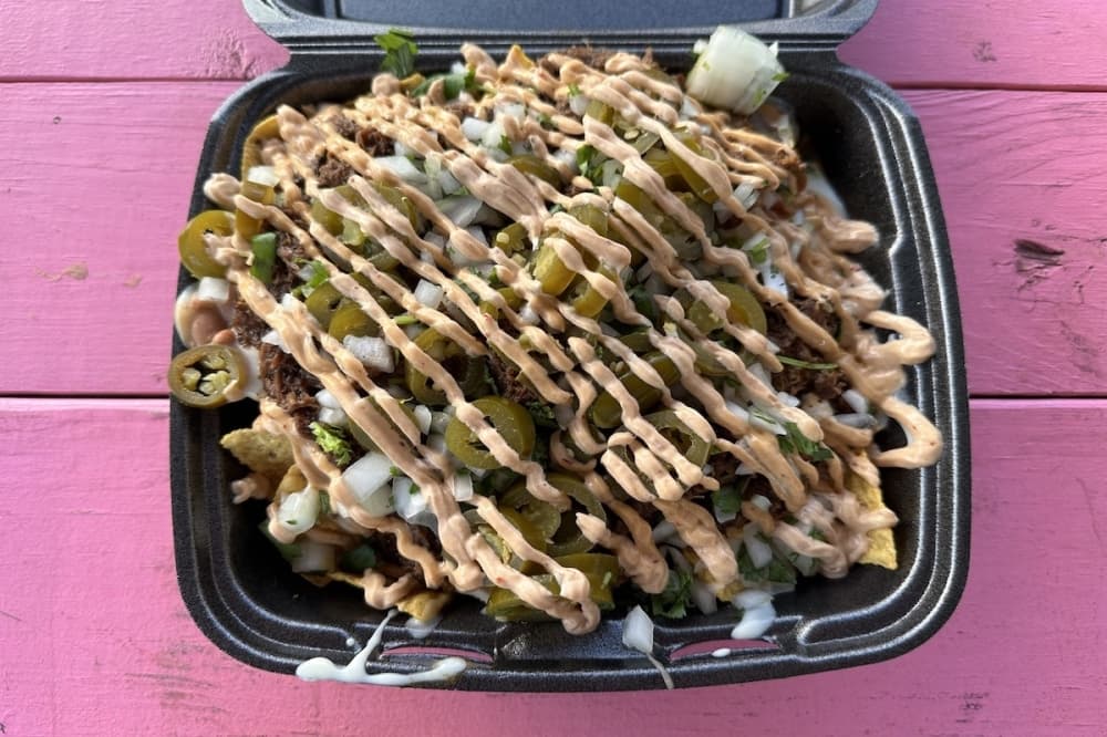 Birria nachos