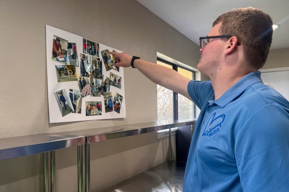 Jarrett Tucker, a student of the Gateway Transition Program
