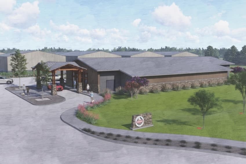 Rendering of Underdog Kennel's McKinney facility