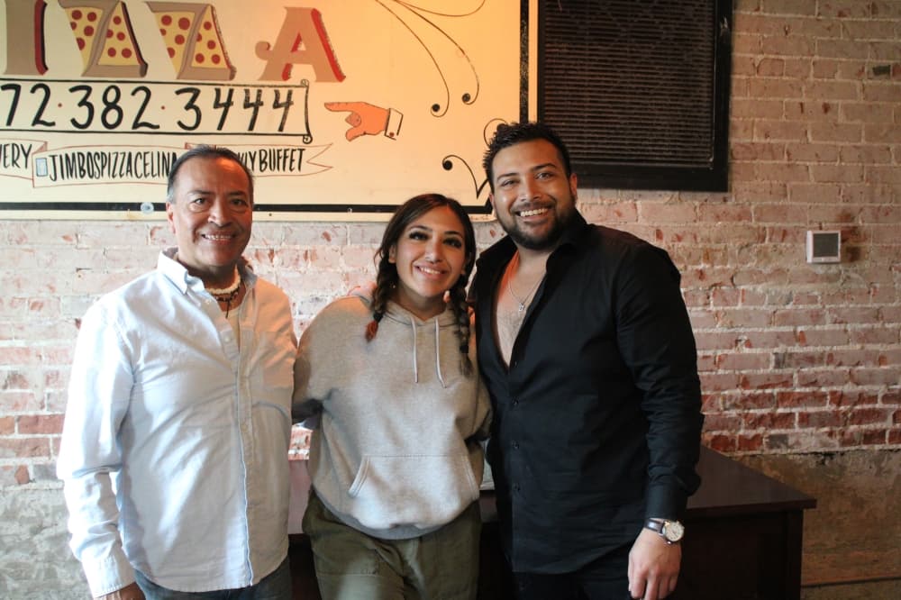 Dago Rodriguez and his daugther, Amy, and son, Santiago.