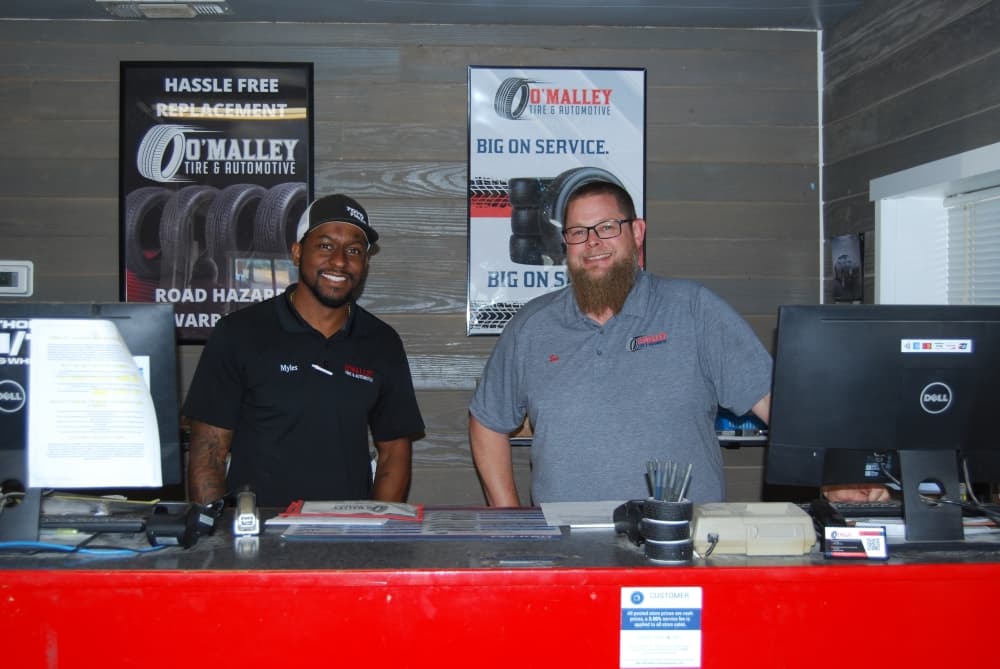 Jonathan O'Malley takes the wheel at O'Malley Tire and Automotive to provide dependable, affordable service