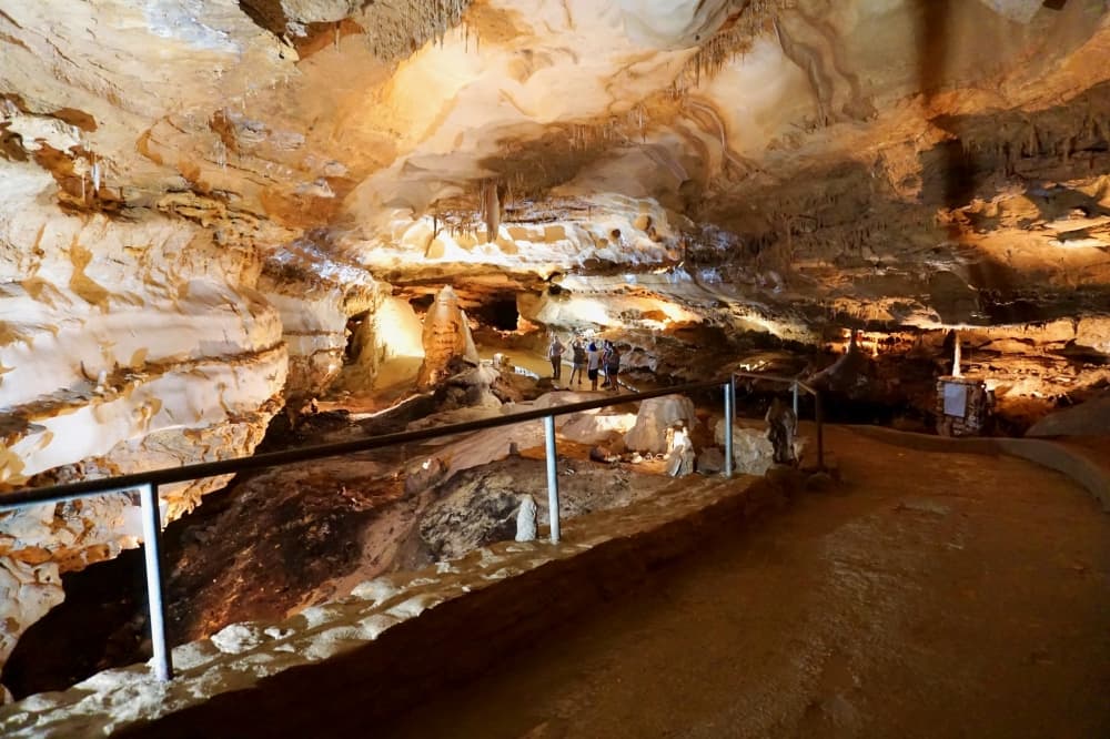 Explore Georgetown's 5-mile cave system running beneath I-35
