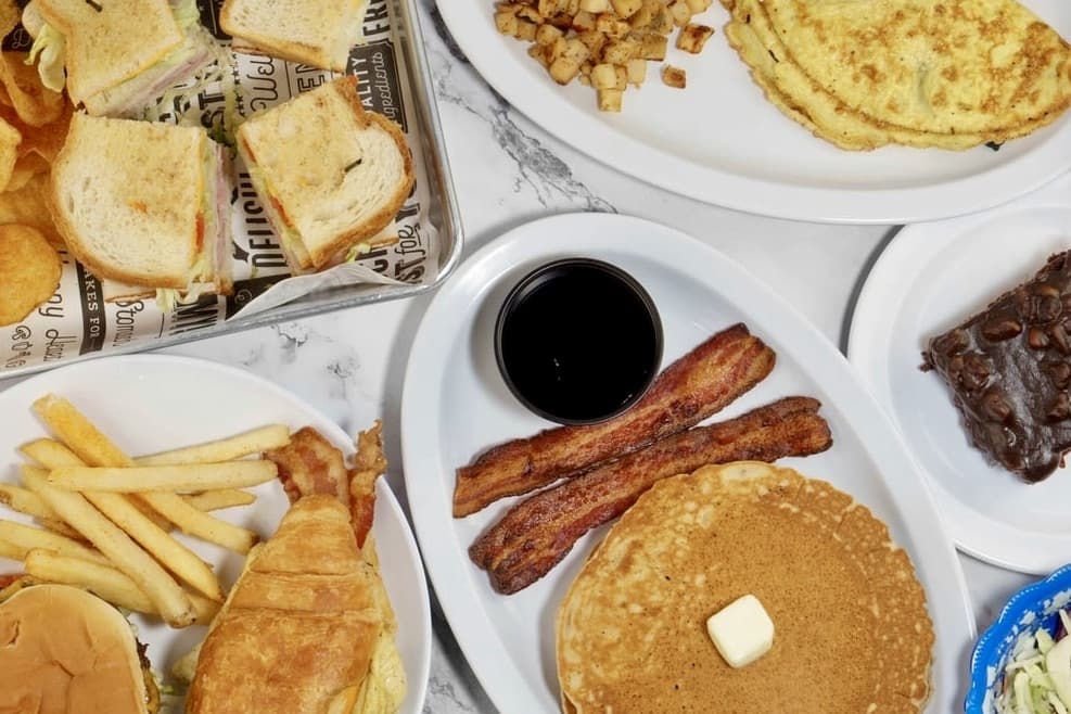 pancakes and lunch 