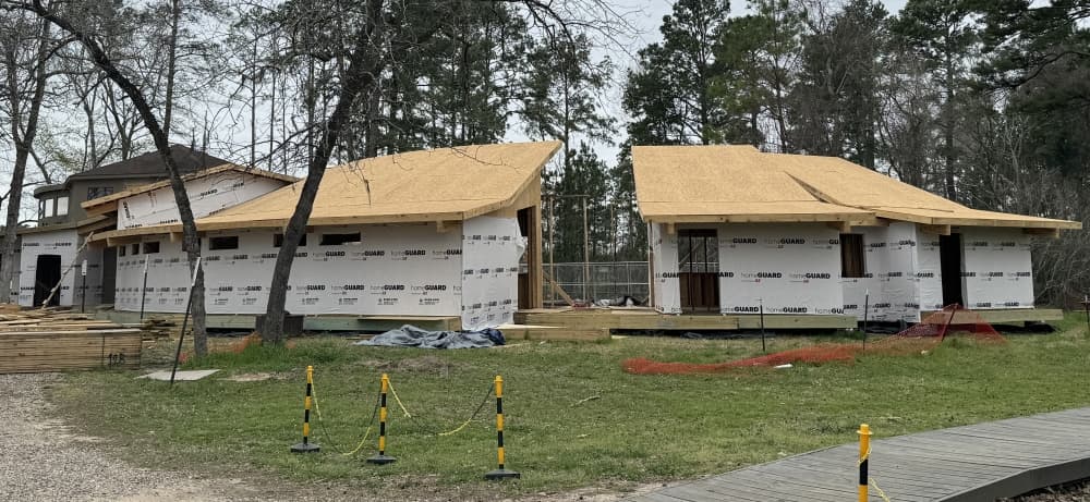 A school building is under construction