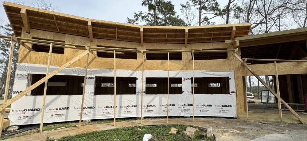 A school building is under construction