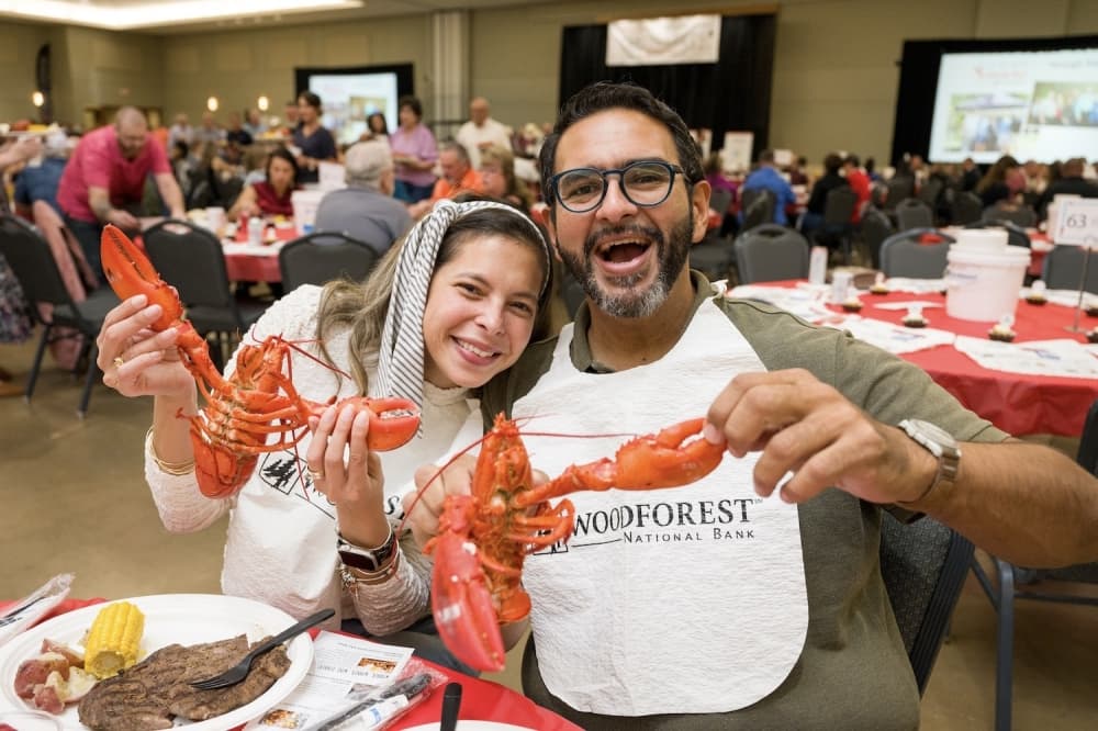 One of the chamber’s signature events, Lobsterfest began in 1987 as a small golf tournament and lobster dinner. (Courtesy Conroe/Lake Conroe Chamber of Commerce)