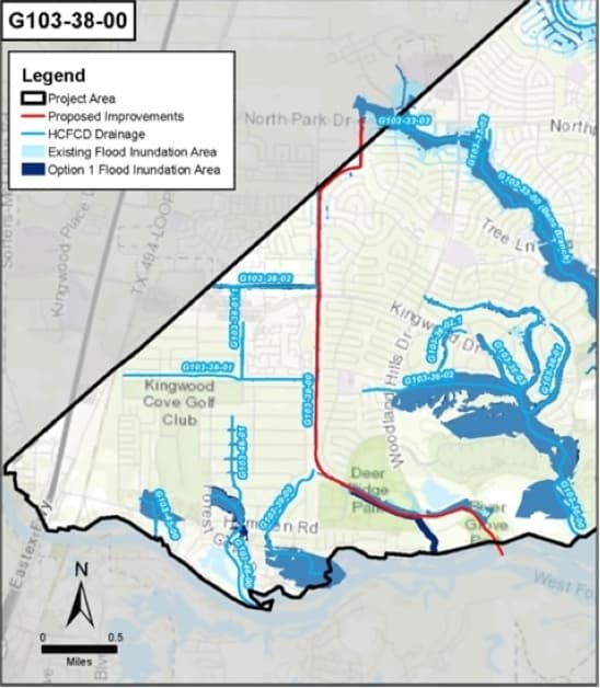 A map showing the project site 