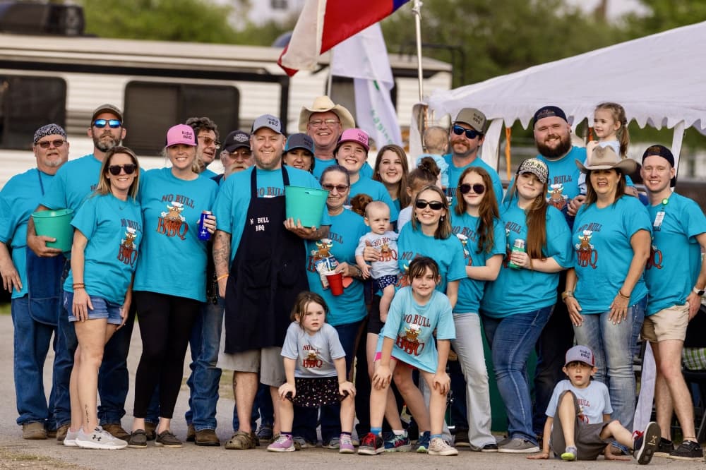 BBQ cook-off attendees