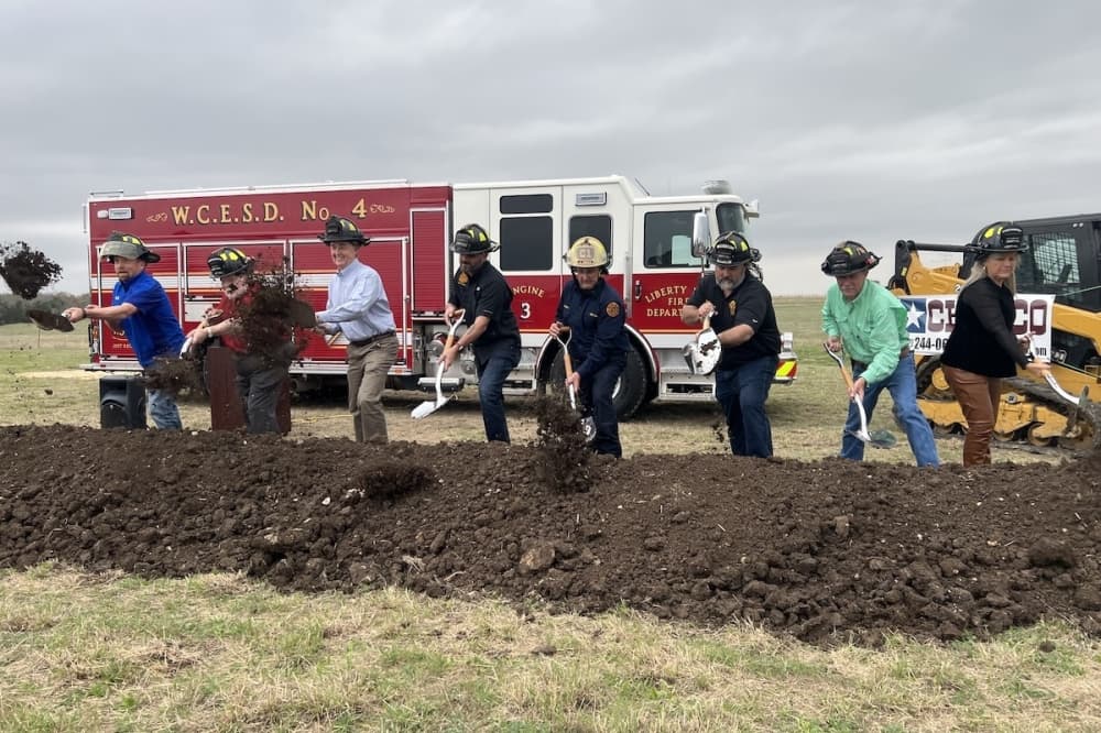 Liberty Hill Fire Department holds groundbreaking ceremony for Station No. 3