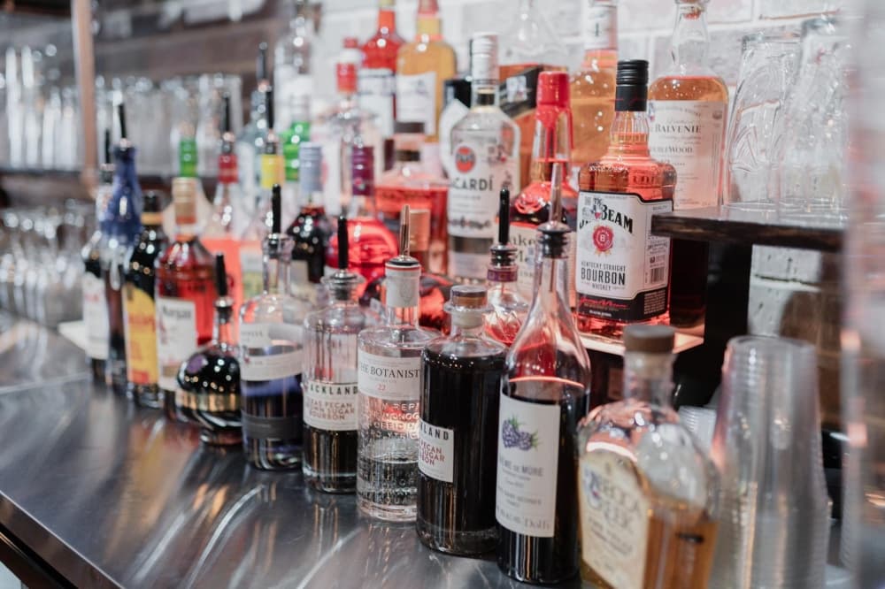 liquor shelf