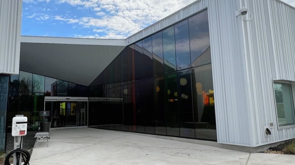 This is a photo of the exterior of the Dr. Shannon Walker Library.