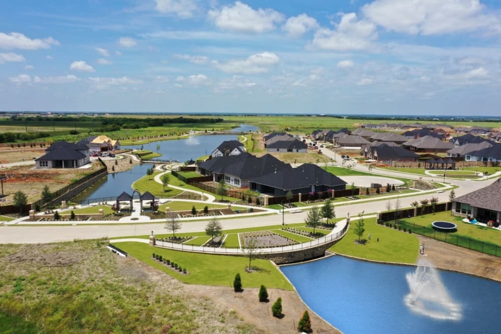English manor style homes at Cambridge Crossing offer residents a peaceful escape in Celina