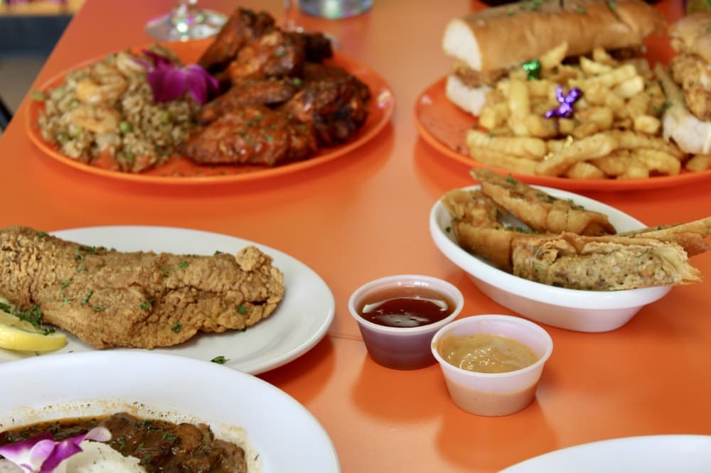 Egg rolls and other food