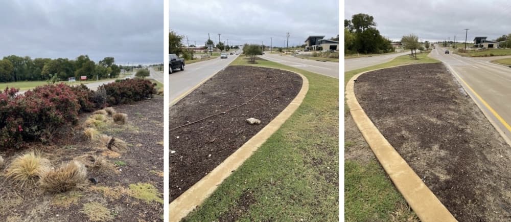 preston road flower beds