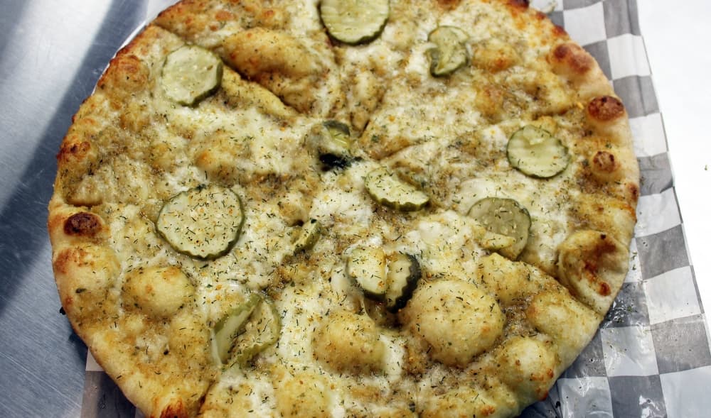 Dill pickle pizza