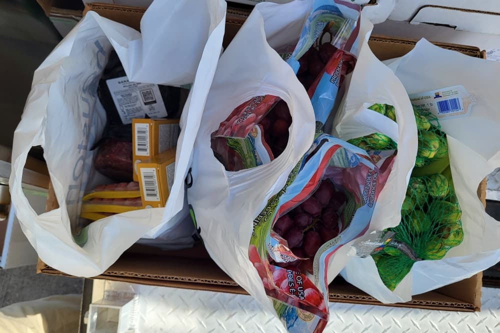 bags of food 