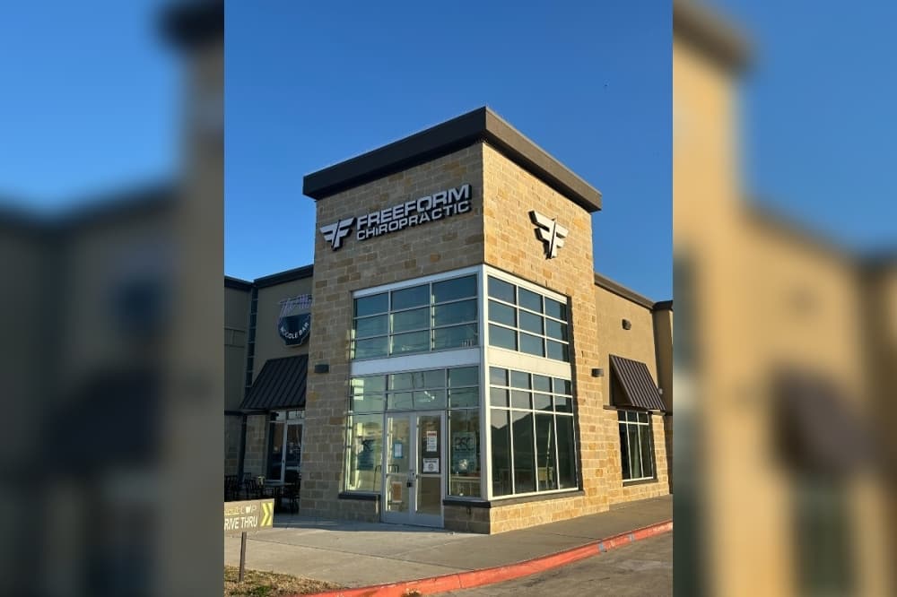Freeform Chiropractic exterior in McKinney