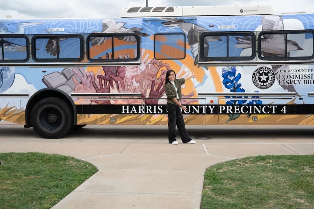 Harris County Precinct 4 is calling on student-artists to join its bus design contest
