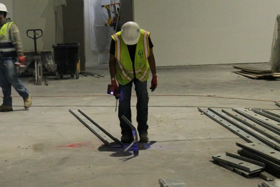 man working on metal 