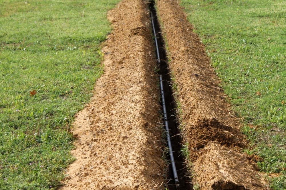 pipes laid in the ground 
