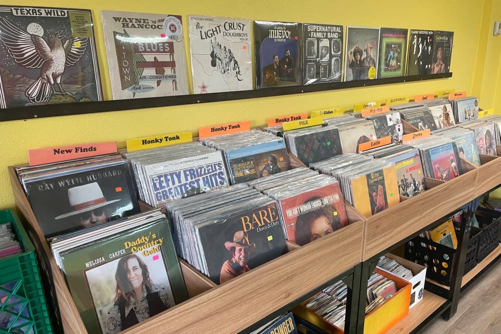 vinyl for sale at yard sale records